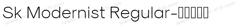 Sk Modernist Regular字体转换